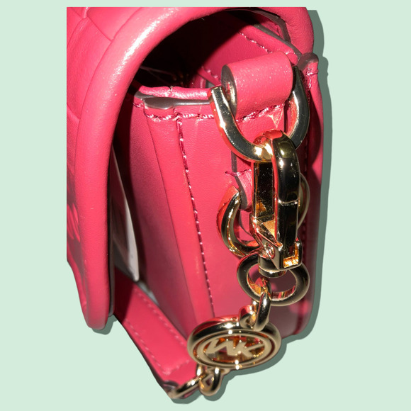 MICHAEL Michael Kors Small Bradshaw Woven Leather Shoulder Bag NWT - Picture 4 of 13